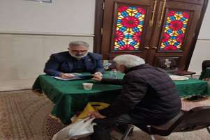 حضور در میز خدمت حرم مطهر احمد بن موسی شاهچراغ (ع) شنبه 29 آذر